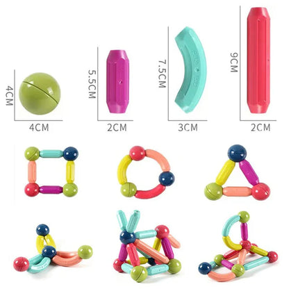 マグネットパズルセット - 磁石の建築ブロック